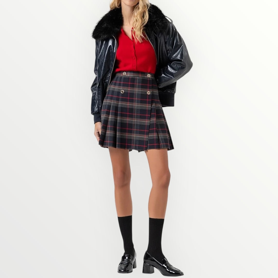 FRACOMINA - GONNA IN FANTASIA TARTAN