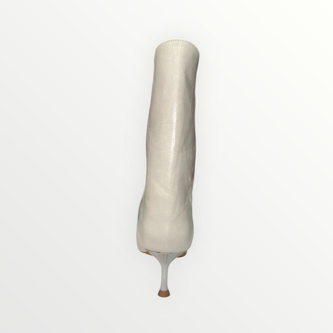 DIVINE FOLLIE - STIVALETTO LUCIDO GAMBALE MORBIDO