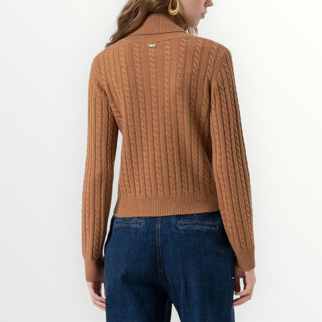 FRACOMINA - MAGLIA CON PUNTO TRECCIA