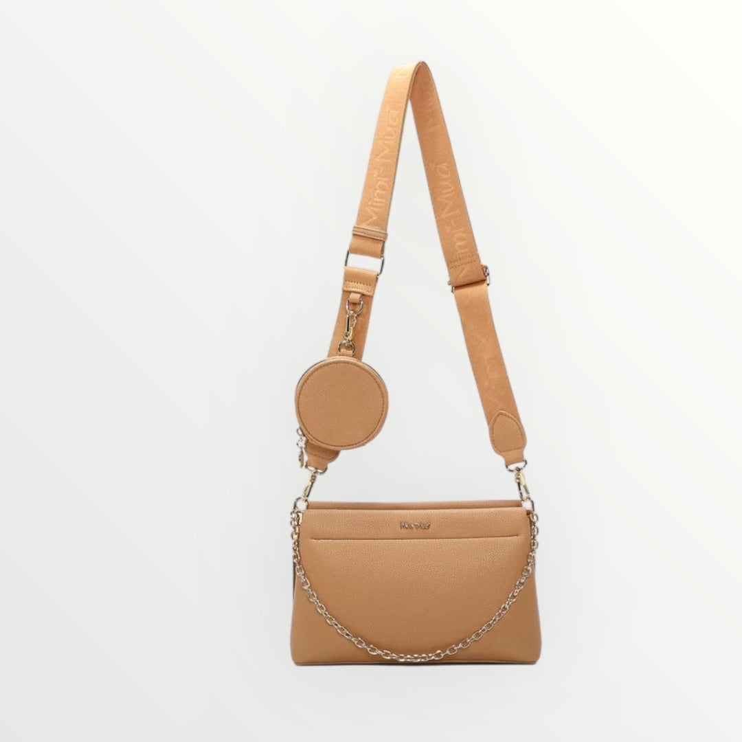 MIMI' MUA' - BORSA A TRACOLLA CON DETTAGLIO APPESO