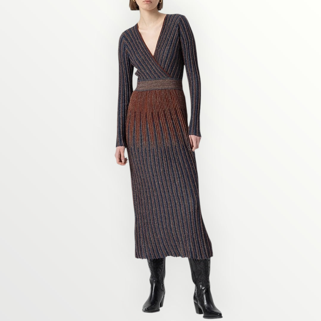 FRACOMINA - ABITO IN MAGLIA CON LANA E LUREX