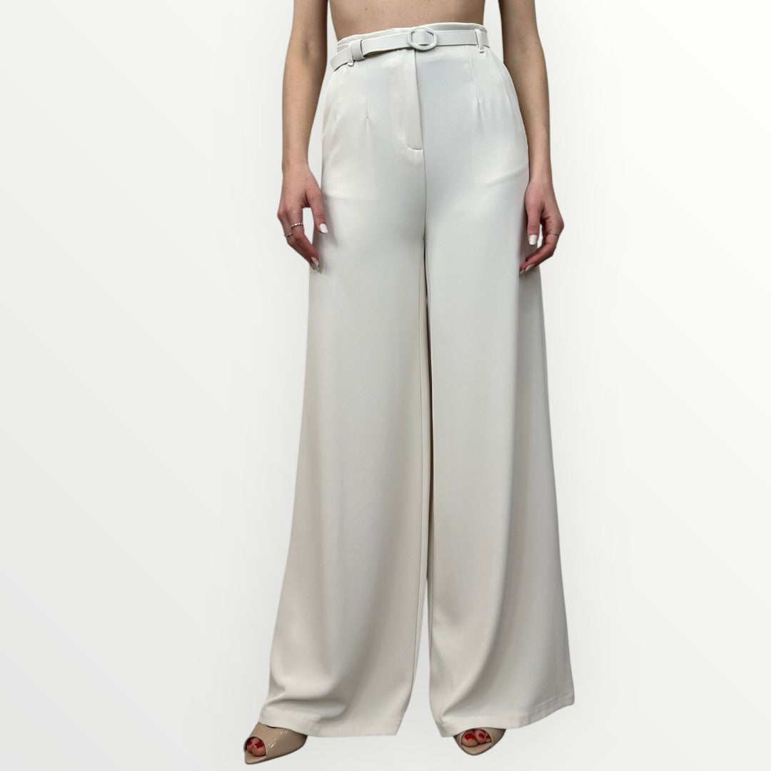 IMPERIAL - PANTALONE A PALAZZO CON CINTURA