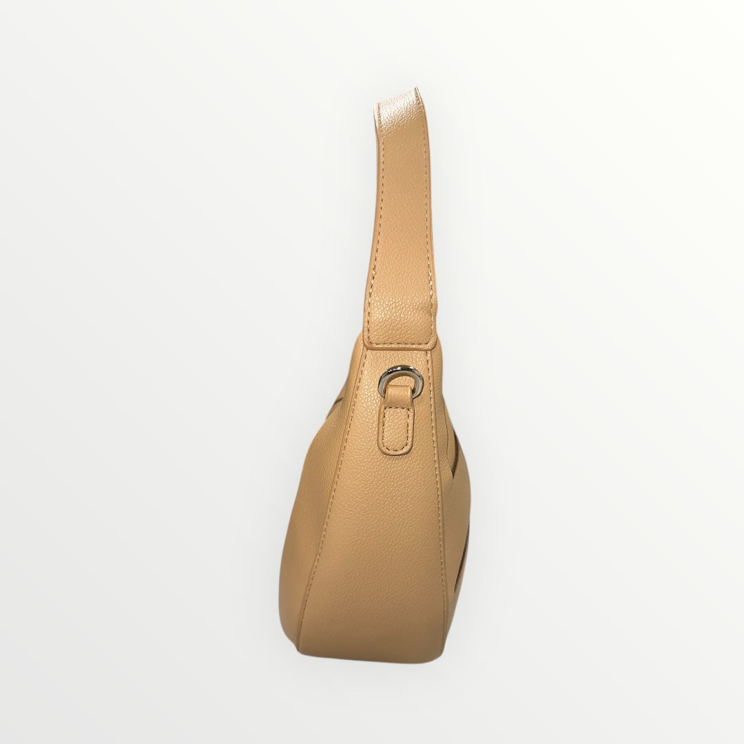 MIMI' MUA' - BORSA A SPALLA CON EFFETTO GEOMETRICO