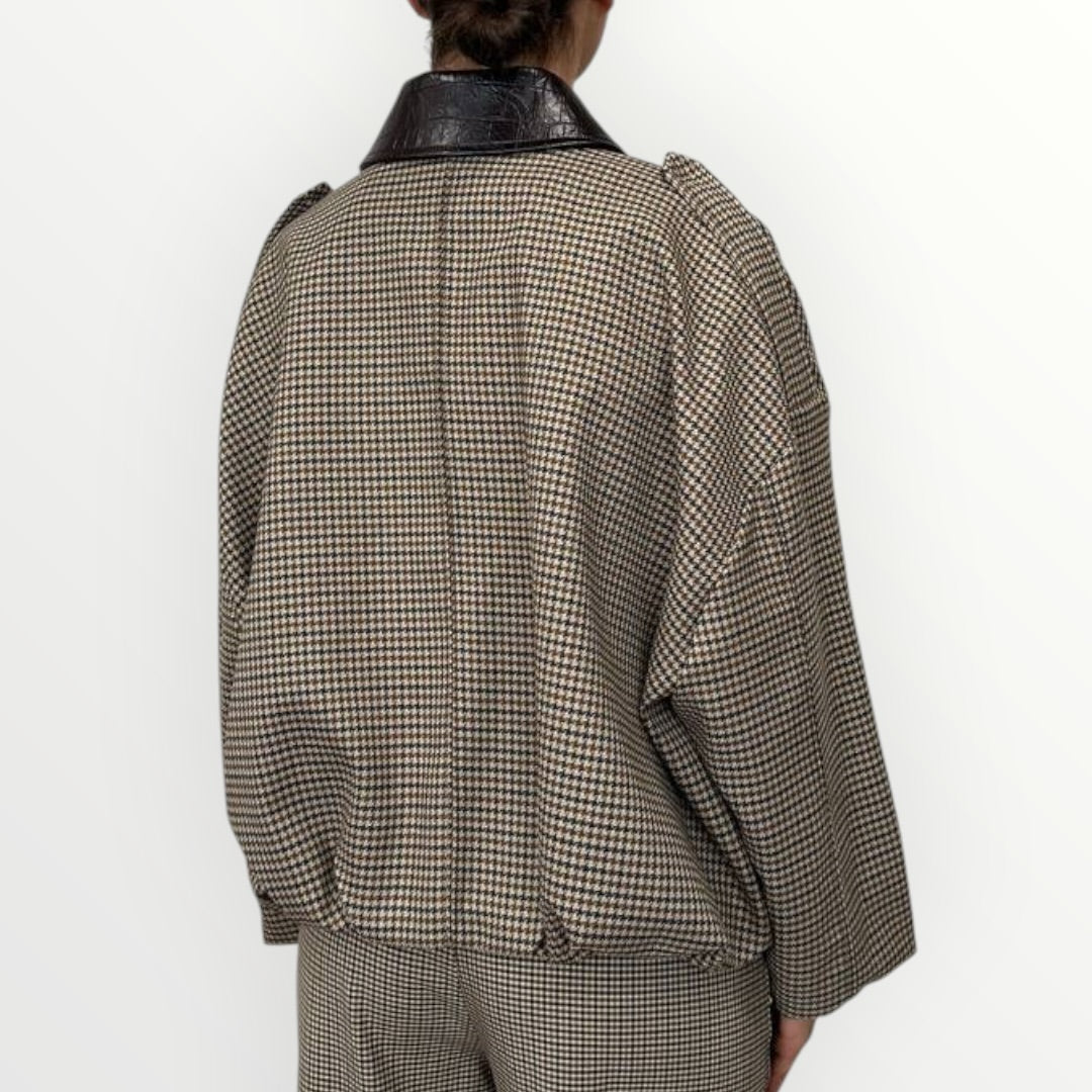 IMPERIAL - BOMBER CON COLLETTO IN ECO PELLE