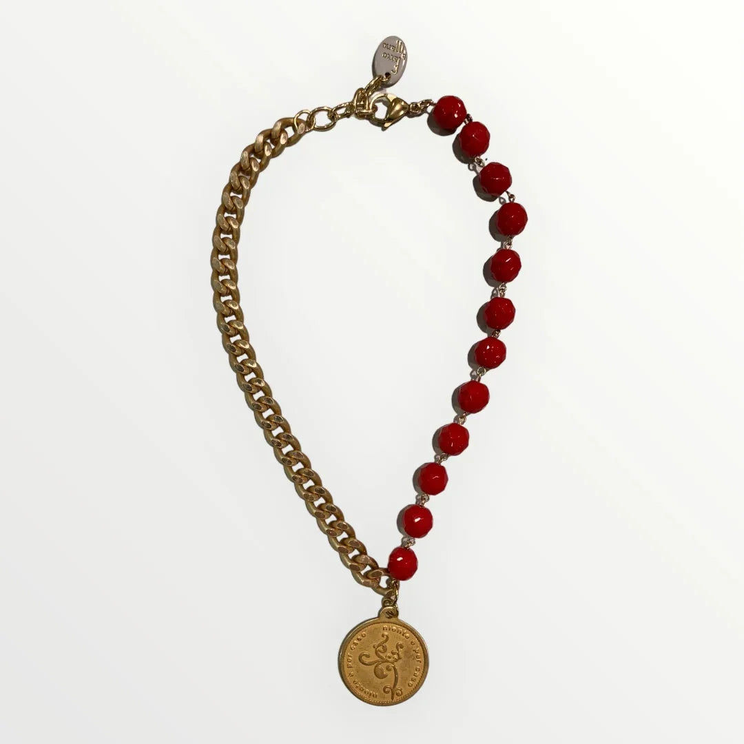 MOMI - FRANCESCA SHORT MEDAL NECKLACE