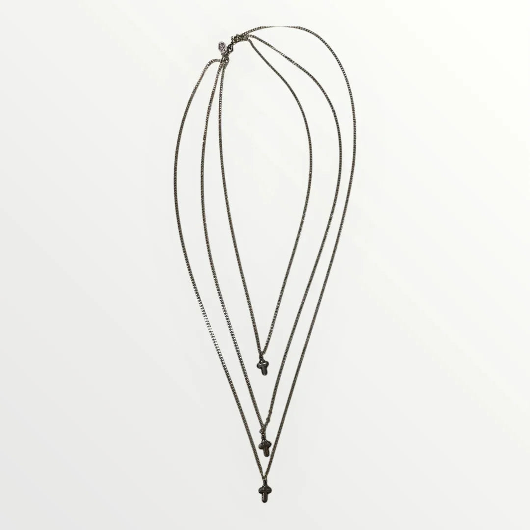 MOMI - COLLANA CROCE TRIPLA
