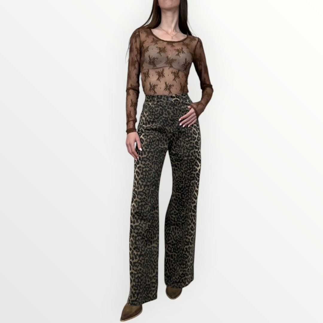 IMPERIAL - T-SHIRT A MANICA LUNGA IN PIZZO