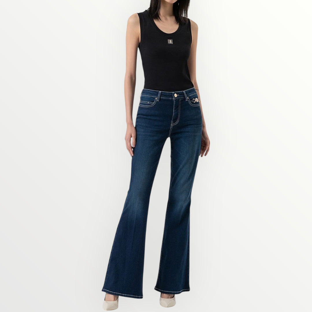 FRACOMINA - JEANS BOOTCUT VITA ALTA