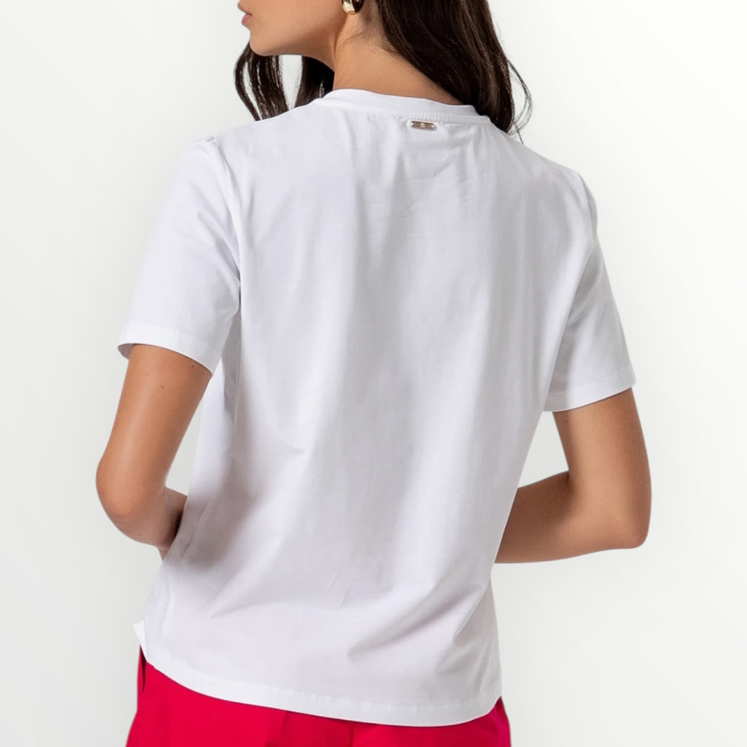 FRACOMINA - T-SHIRT CON RICAMI