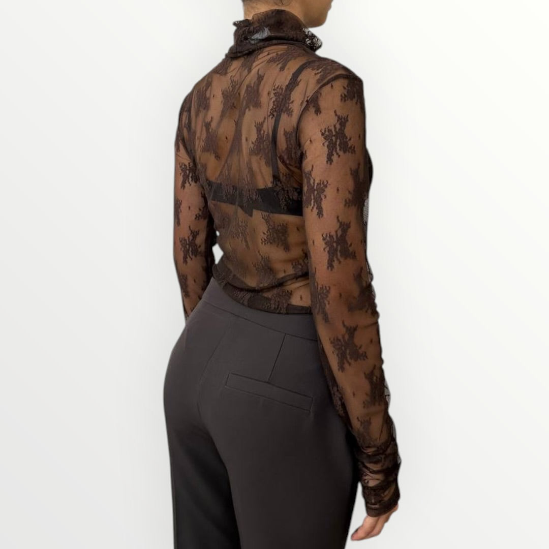 IMPERIAL - T-SHIRT DOLCEVITA IN PIZZO