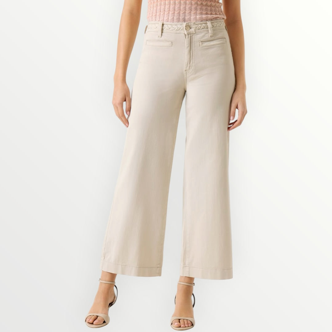 GUESS - JEANS A PALAZZO CON INTRECCIO IN VITA