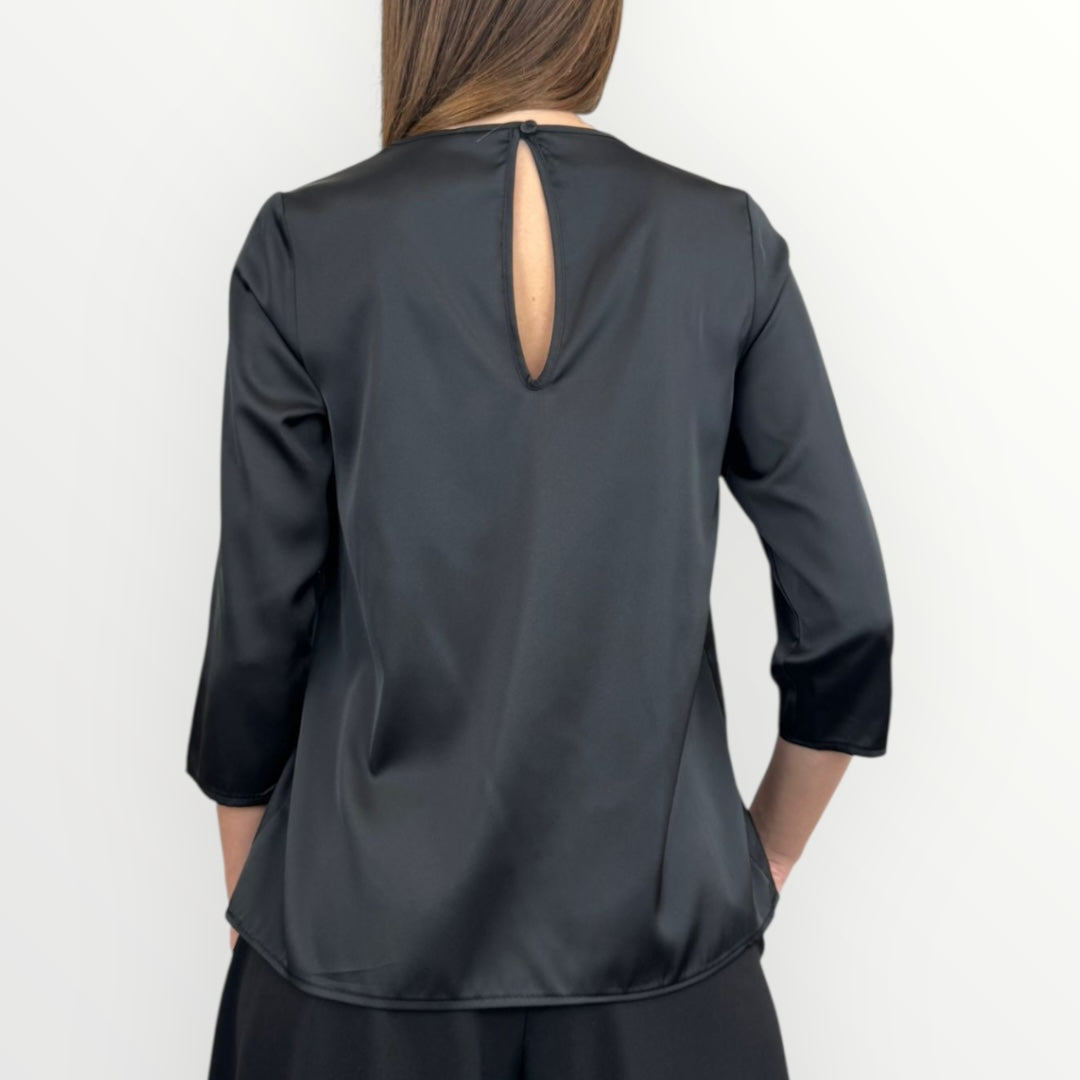IMPERIAL - BLUSA MORBIDA A MANICHE LUNGHE
