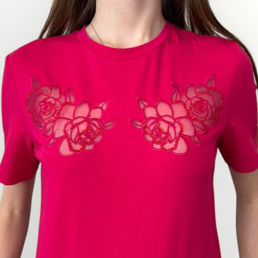 FRACOMINA - T-SHIRT CON RICAMI