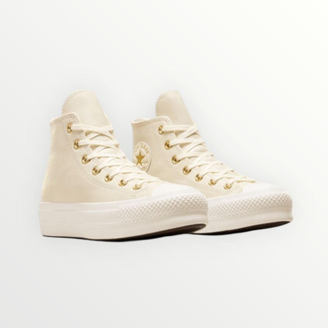 CONVERSE - SNEAKER IN PELLE DETTAGLI DORATI
