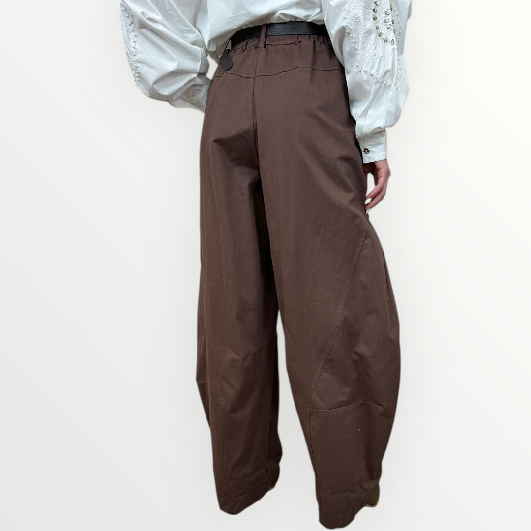 HAVEONE - PANTALONE BALLOON CON CATENELLA