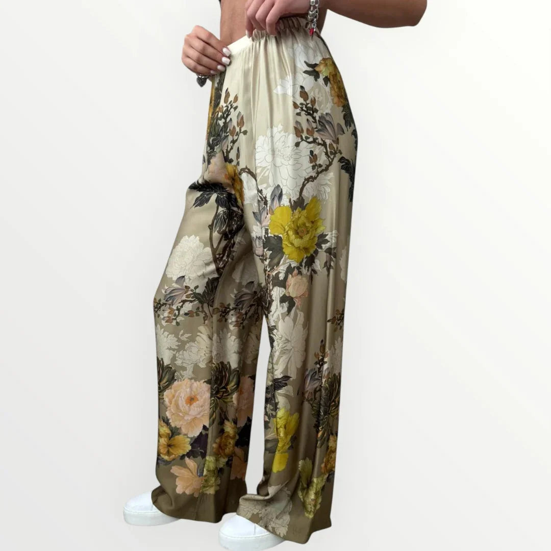 IMPERIAL - PANTALONE A FANTASIA FLOREALE