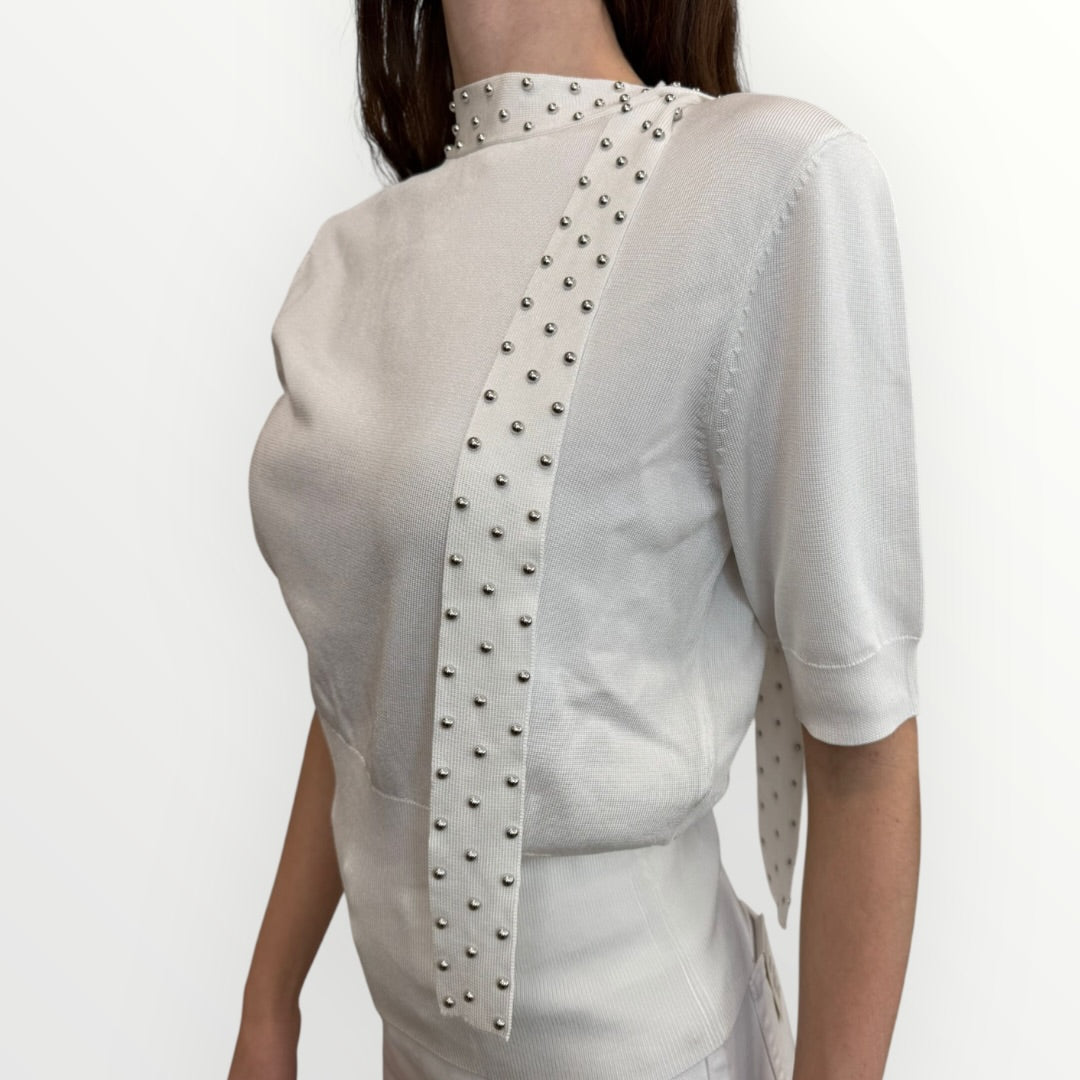 FRACOMINA - MAGLIA CON SCIARPINA