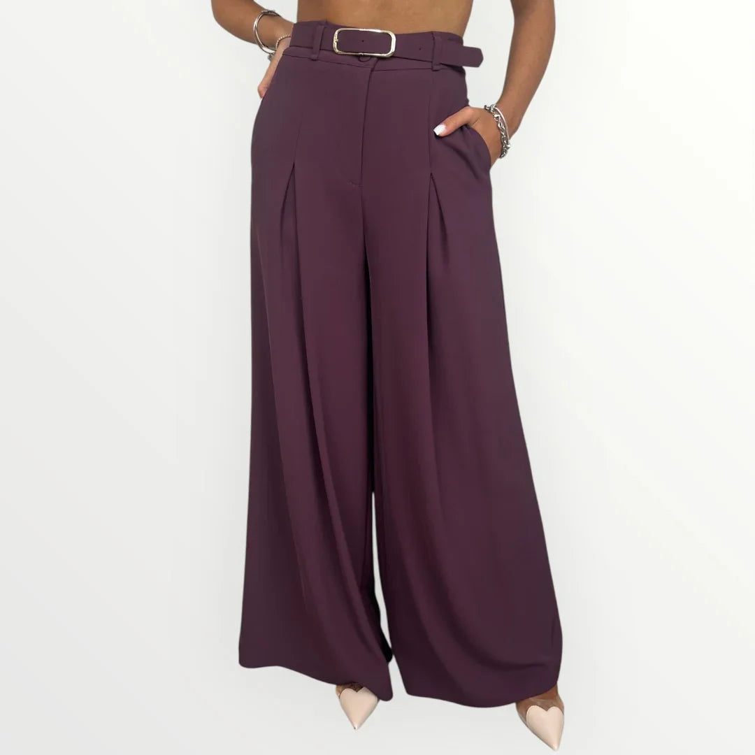 IMPERIAL - PANTALONE A PALAZZO CON PINCE