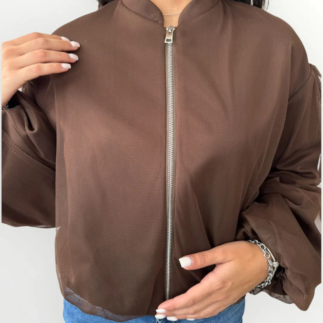 IMPERIAL - BOMBER IN TULLE