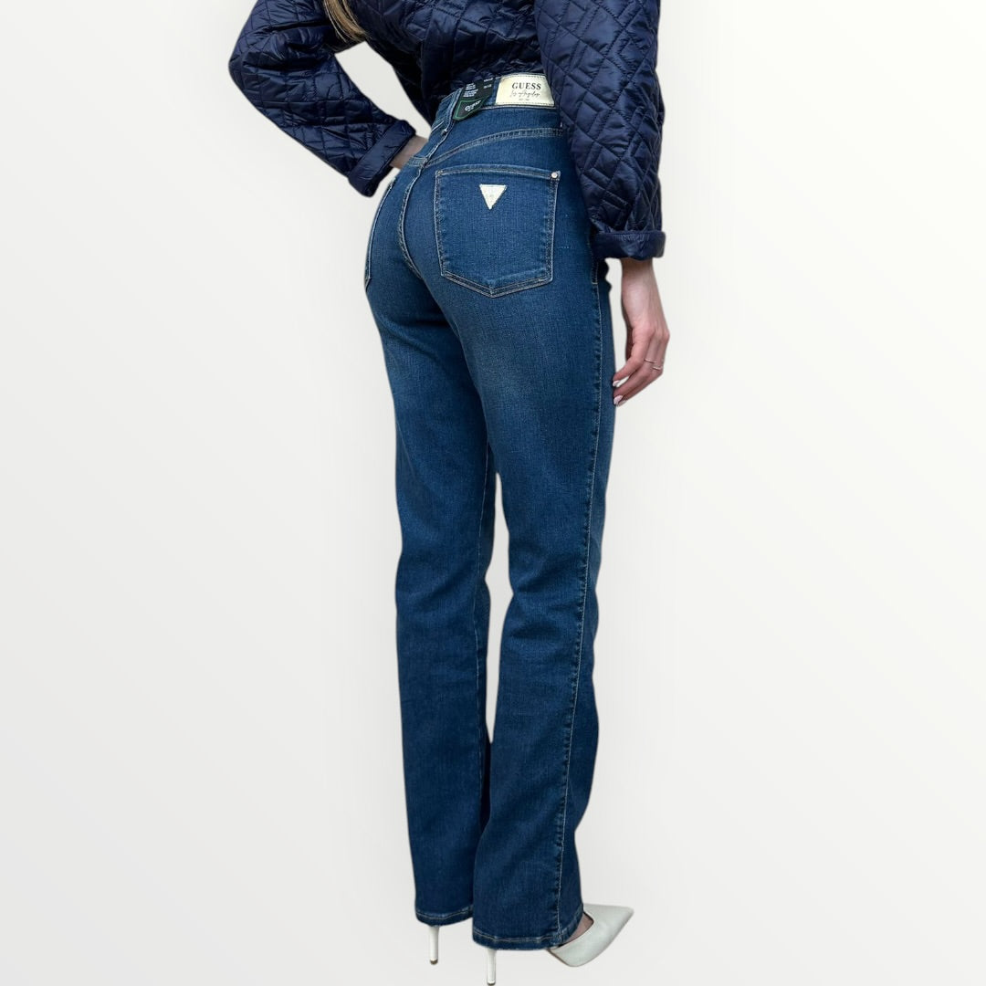 GUESS - JEANS A ZAMPA LAVAGGIO SCURO