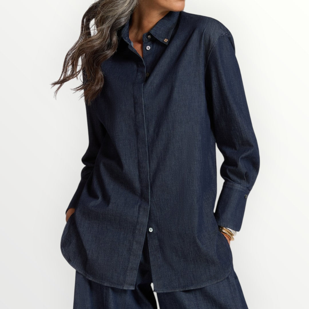 ELENA MIRO' - CAMICIA IN CHAMBRAY
