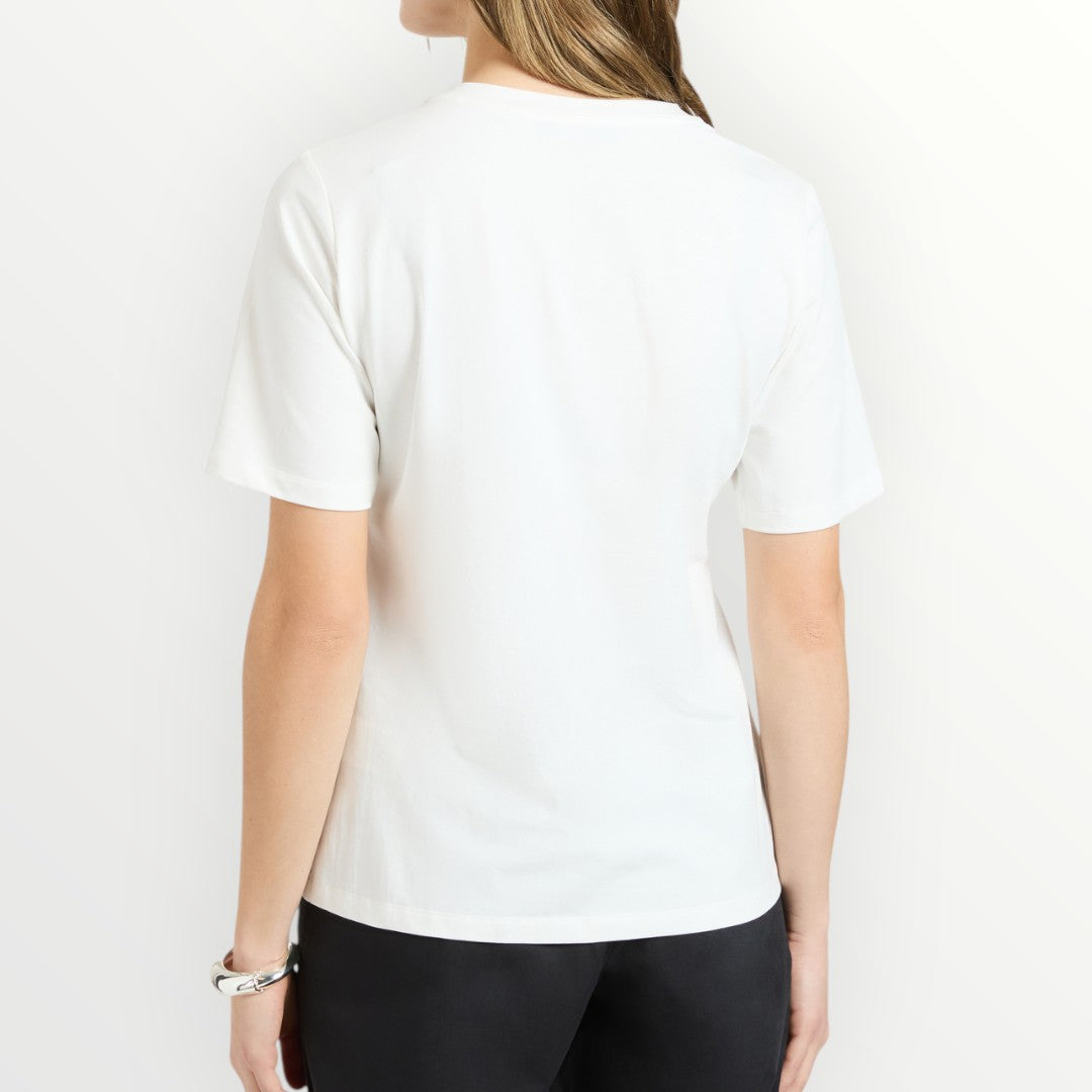 ELENA MIRO' - T-SHIRT MANICA CORTA CON RICAMO