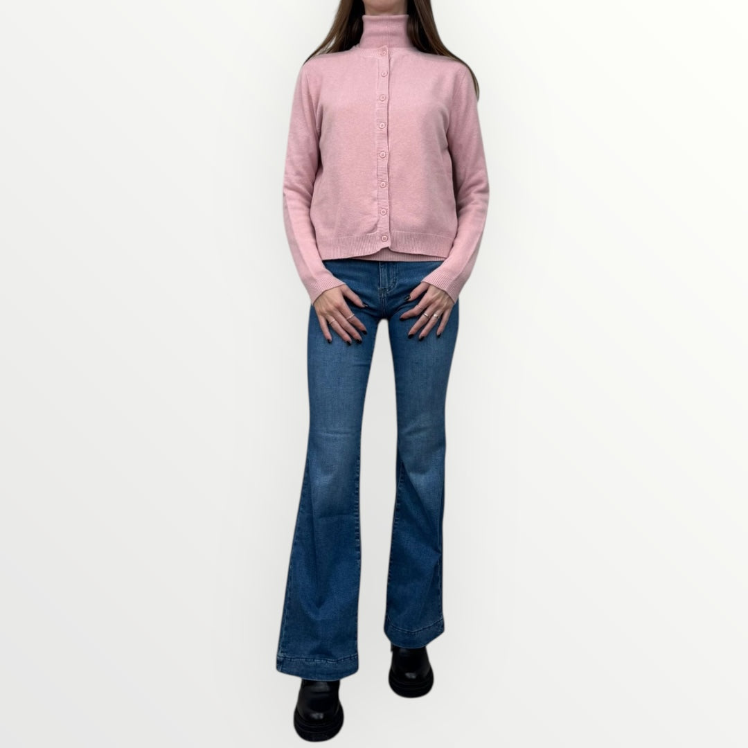 ANGELA DAVIS - CARDIGAN SLIM CON BOTTONCINI