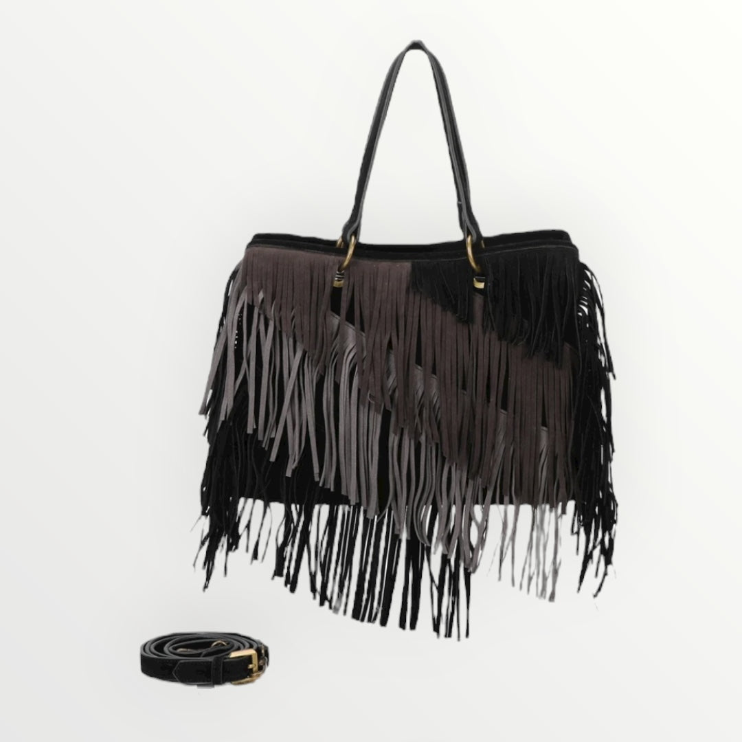 MIMI MUA' - BORSA SHOPPING CON FRANGE