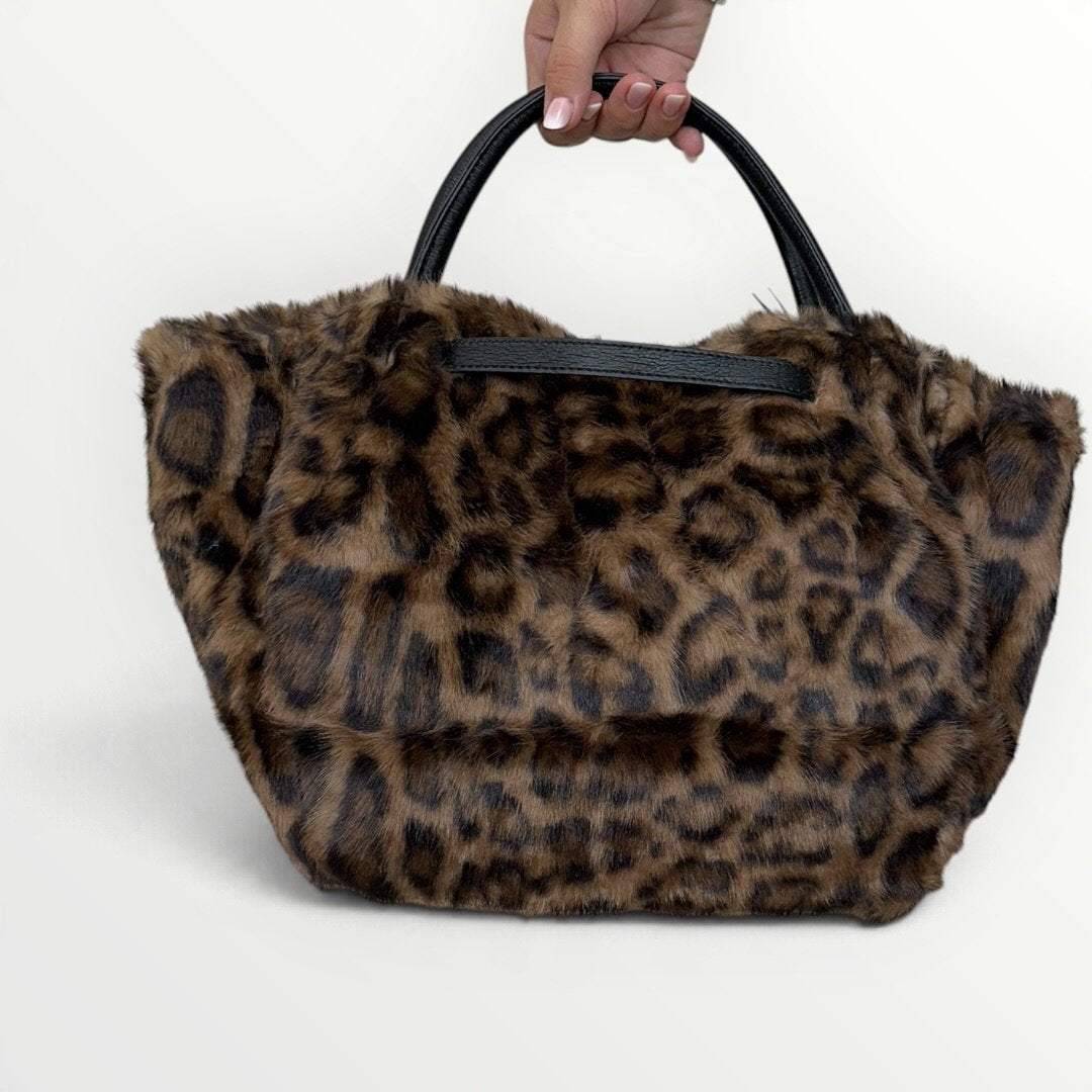 AYFEE - BORSA SHOPPER IN ECO-PELLICCIA CON TRACOLLA