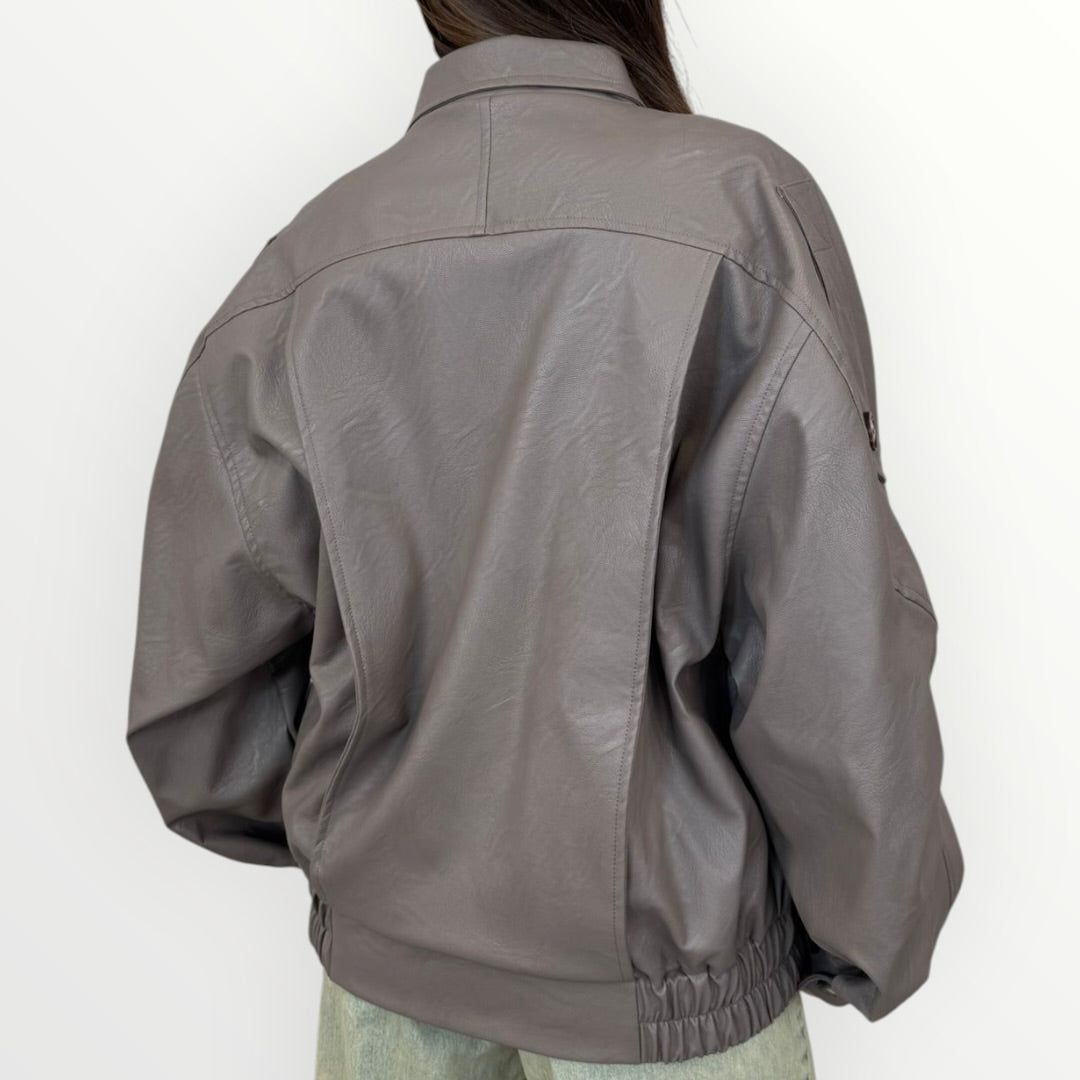 KING KONG - GIUBBINO OVER IN ECO PELLE