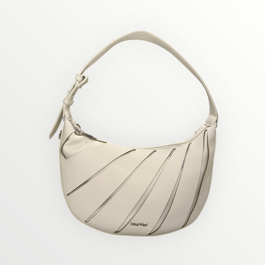 MIMI' MUA' - BORSA A SPALLA CON EFFETTO GEOMETRICO