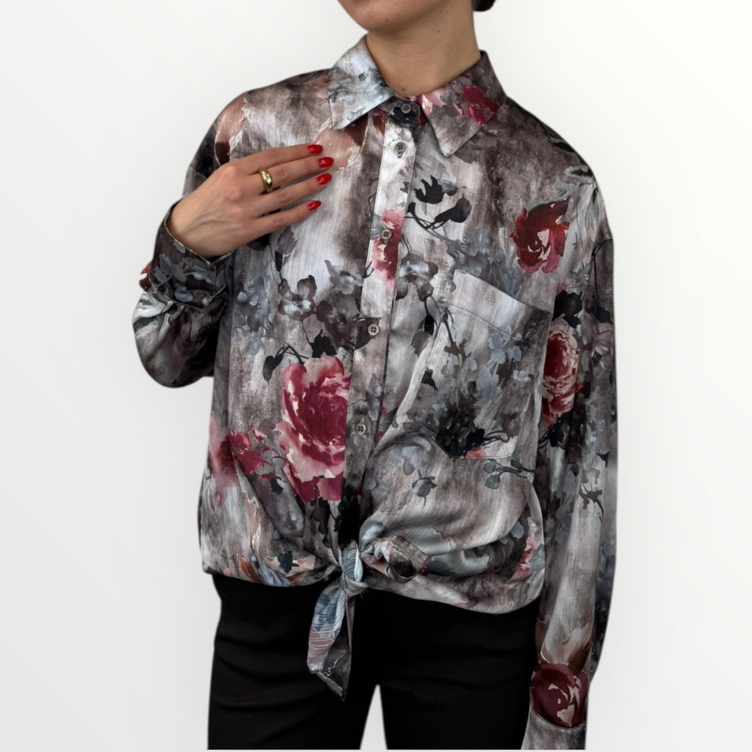 ANGELA DAVIS - CAMICIA STAMPA FLOREALE