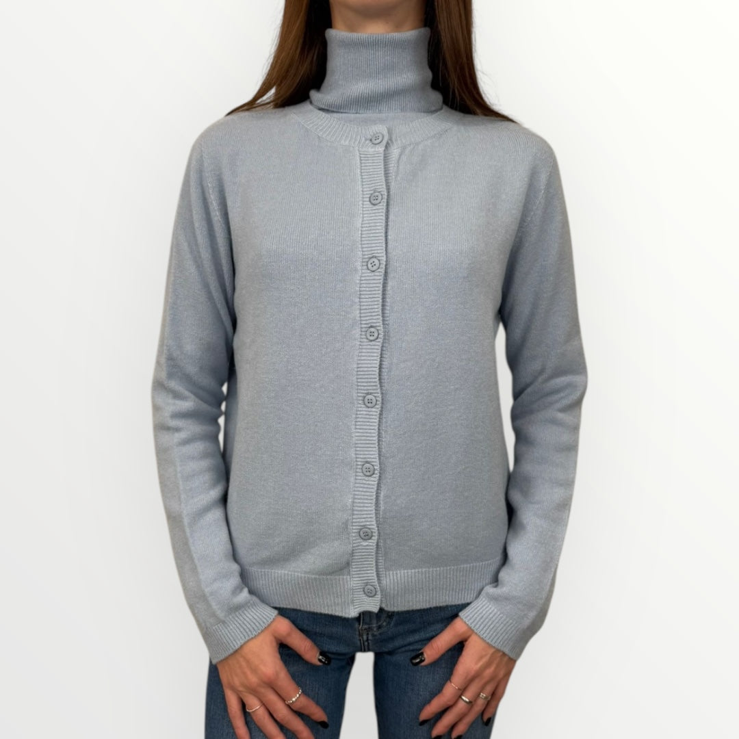 ANGELA DAVIS - CARDIGAN SLIM CON BOTTONCINI