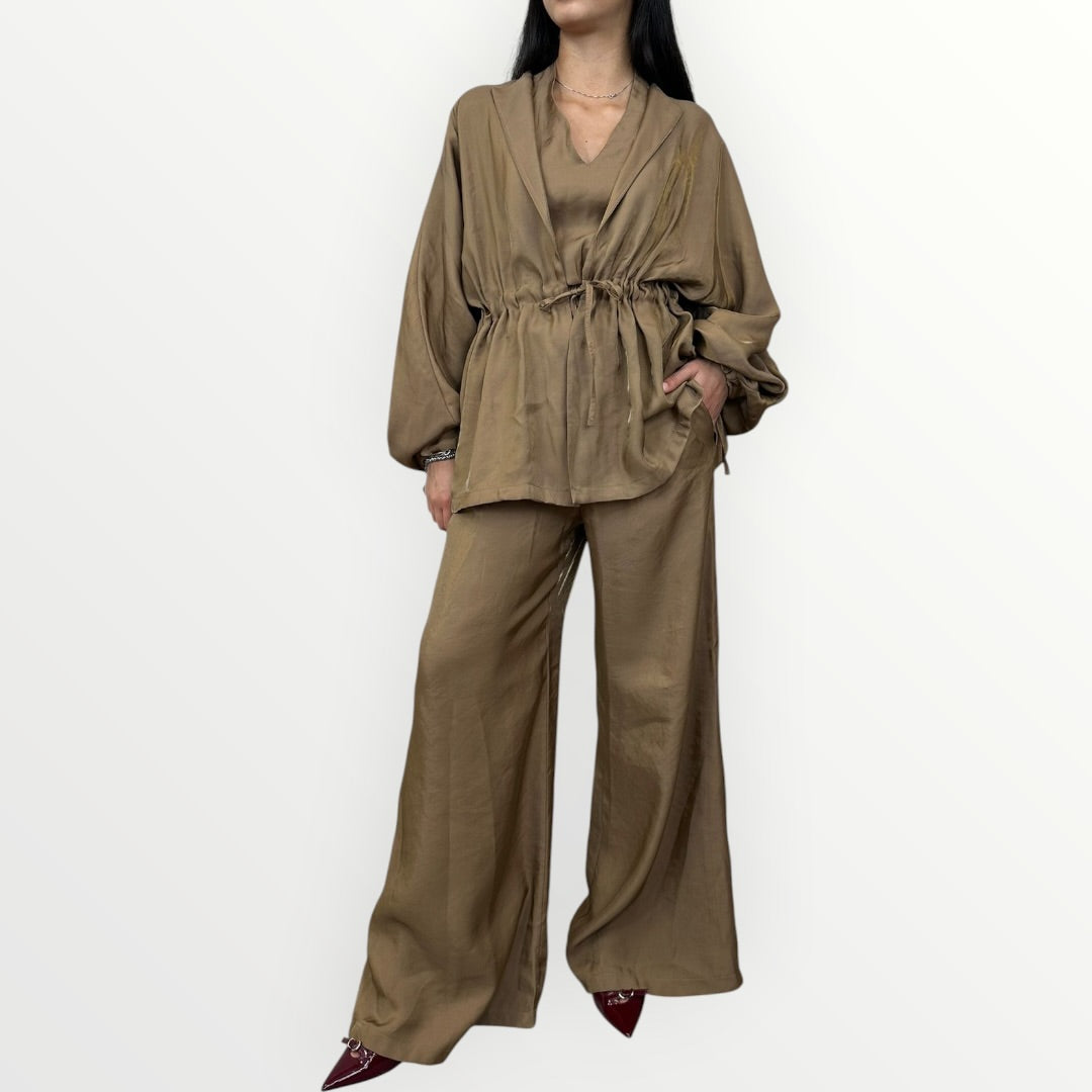 MOTEL - KIMONO CON ARRICCIATURA IN VITA