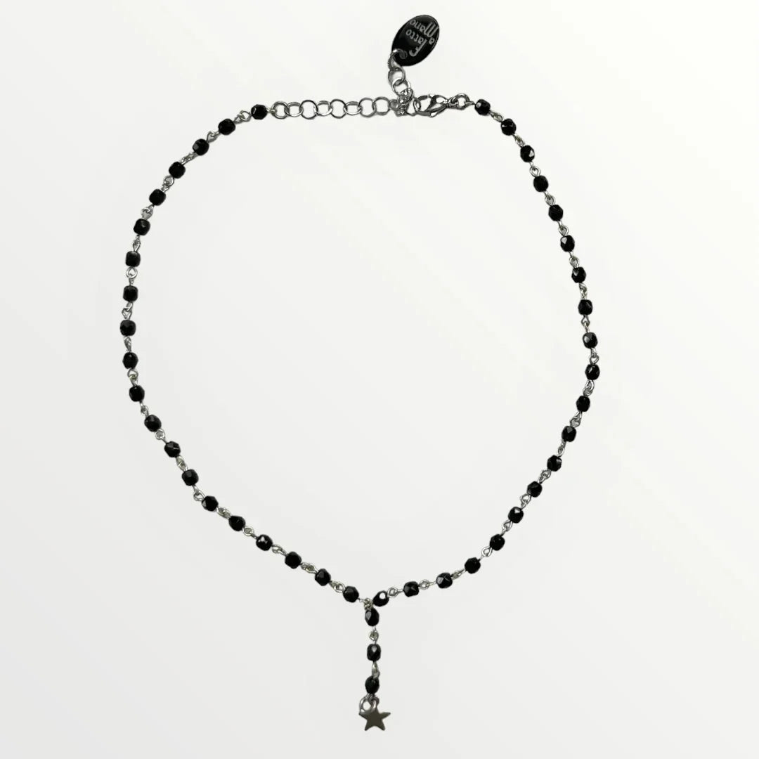 MOMI - SHORT STAR ROSARY NECKLACE