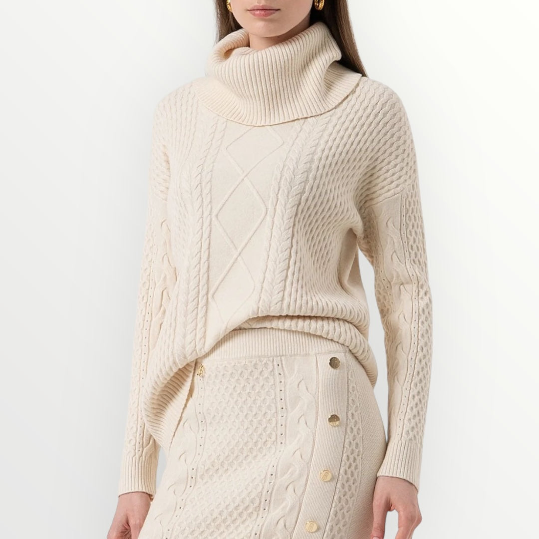 FRACOMINA - GONNA MIDI IN MAGLIA