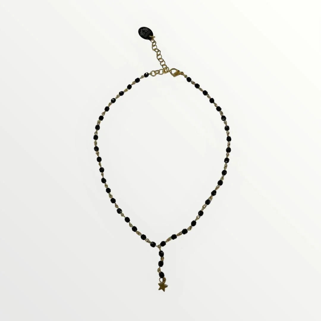 MOMI - SHORT STAR ROSARY NECKLACE