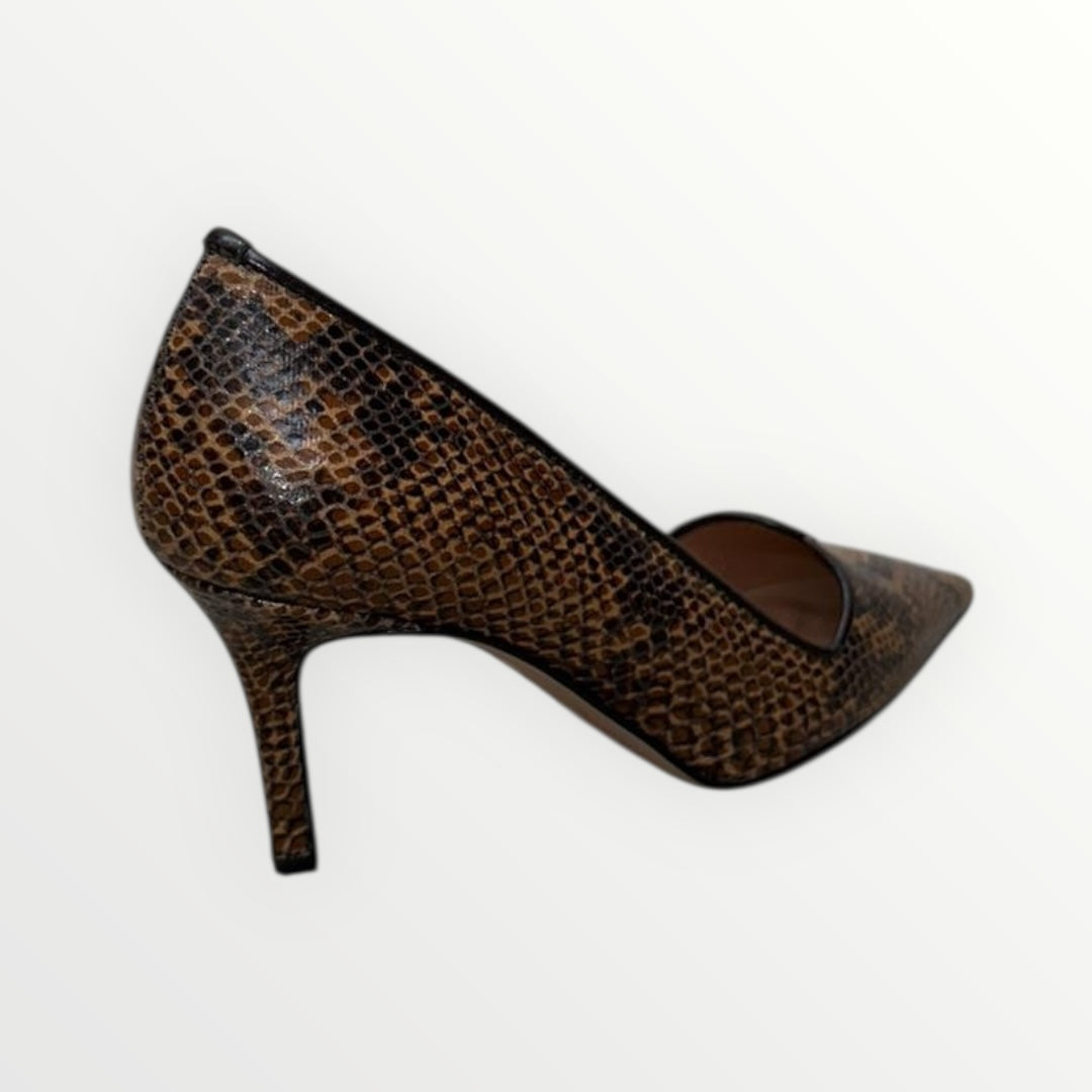 DIVINE FOLLIE - DECOLLETE' PITONATA CON PROFILO A COTRASTO