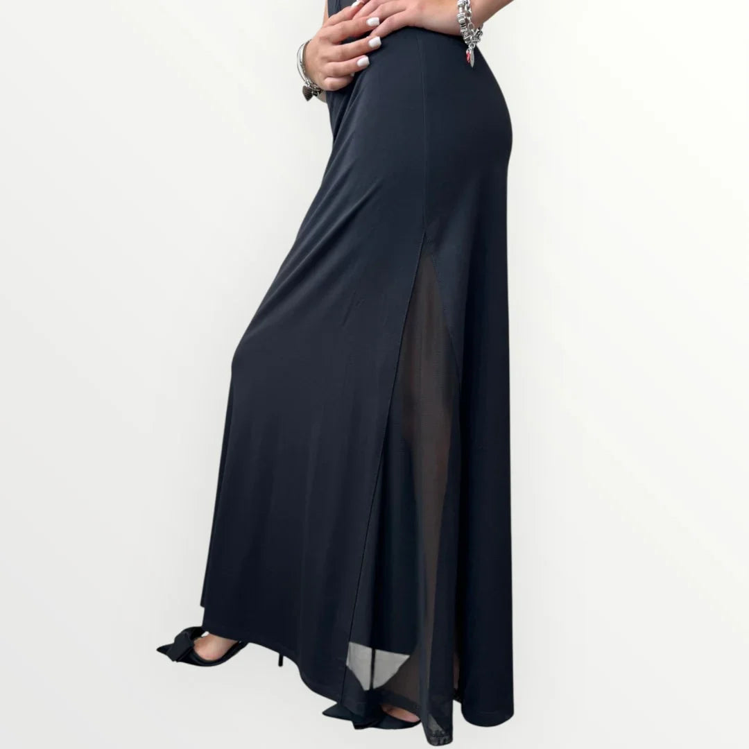 IMPERIAL - ABITO CON CUT OUT IN TULLE