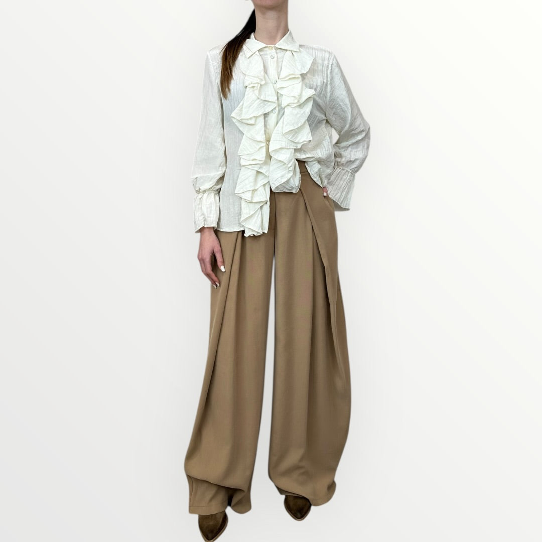 HAVEONE - CAMICIA CON AMPIA RUCHES