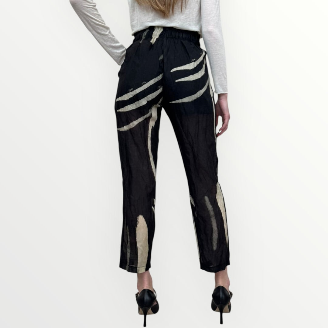 SOUVENIR - PANTALONE A SIGARETTA A STAMPA