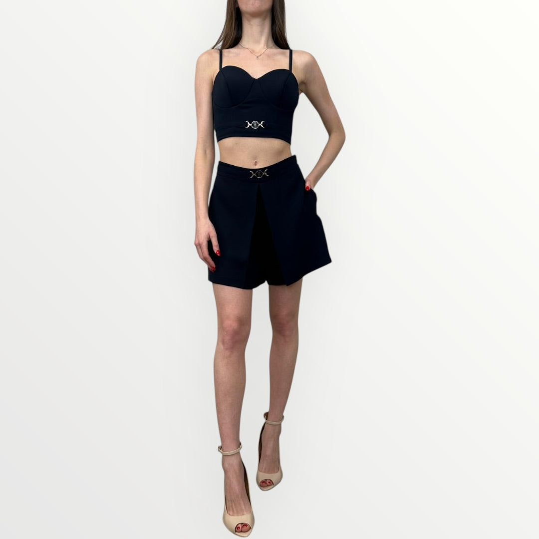 FRACOMINA - SHORT CON PIEGA SUL DAVANTI