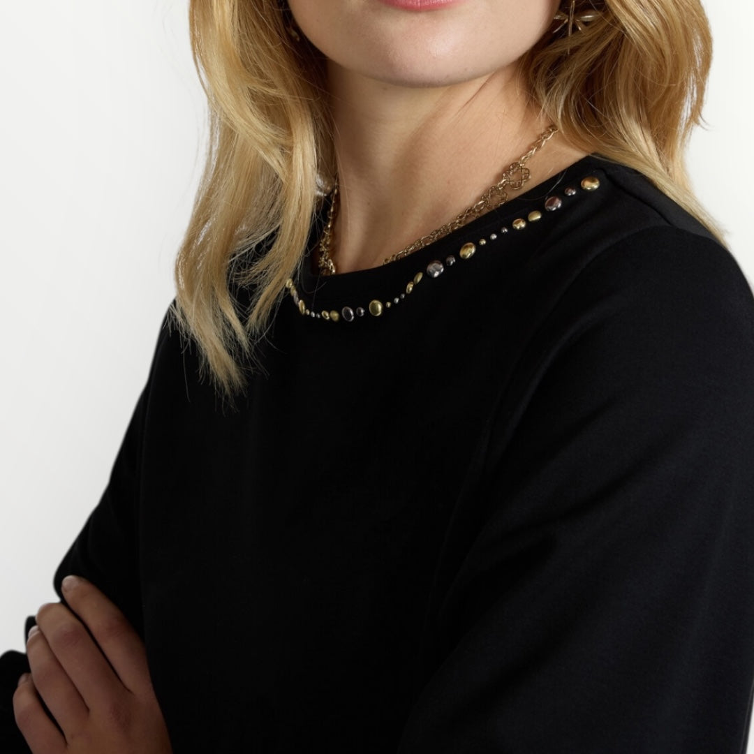 ELENA MIRO' - MAGLIA CON BORCHIE