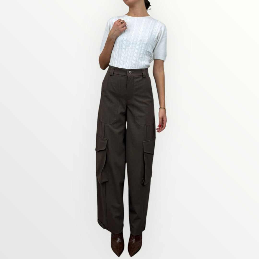 HAVEONE - PANTALONE CARGO CON TASCONI