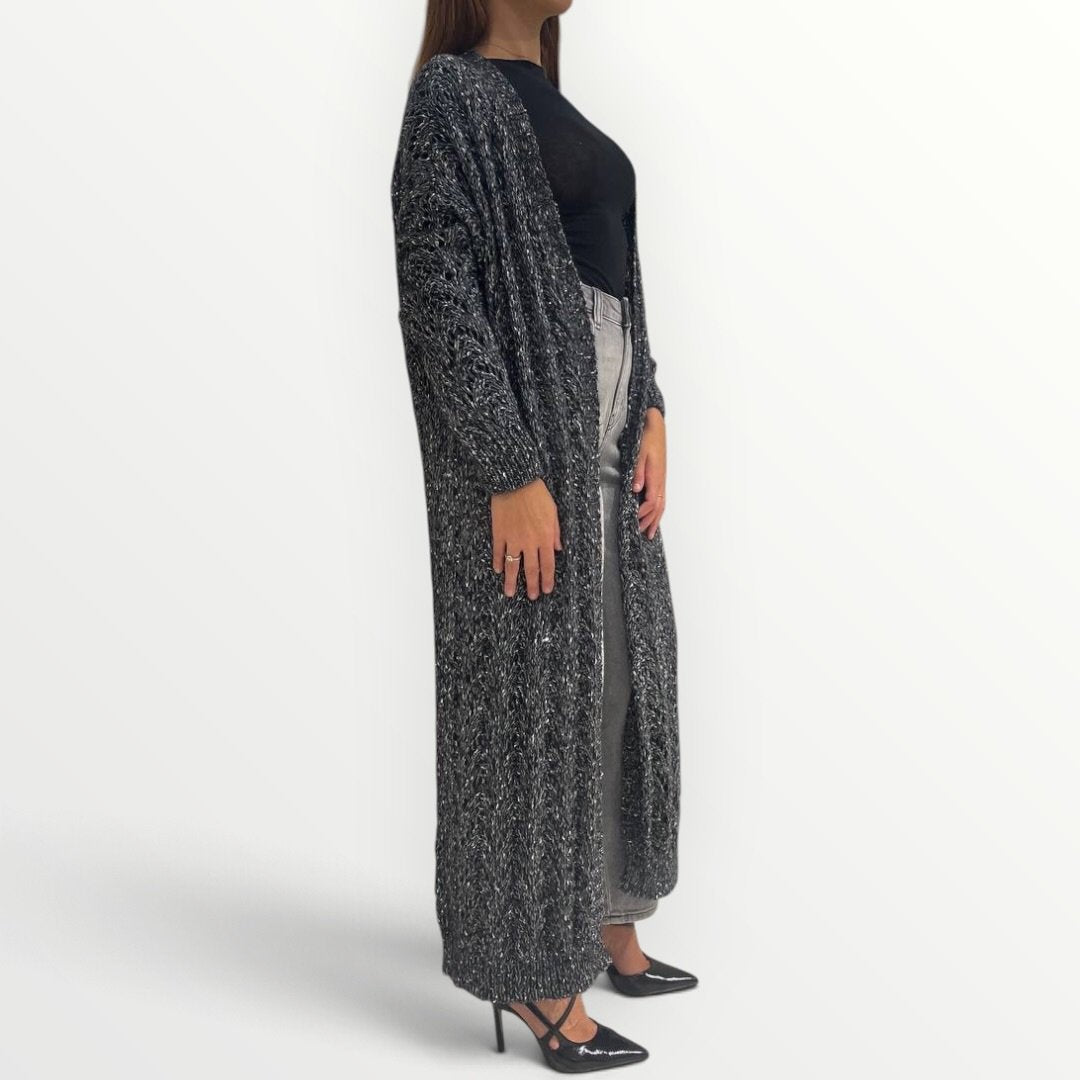 KING KONG - CARDIGAN TRAFORATO IN LUREX