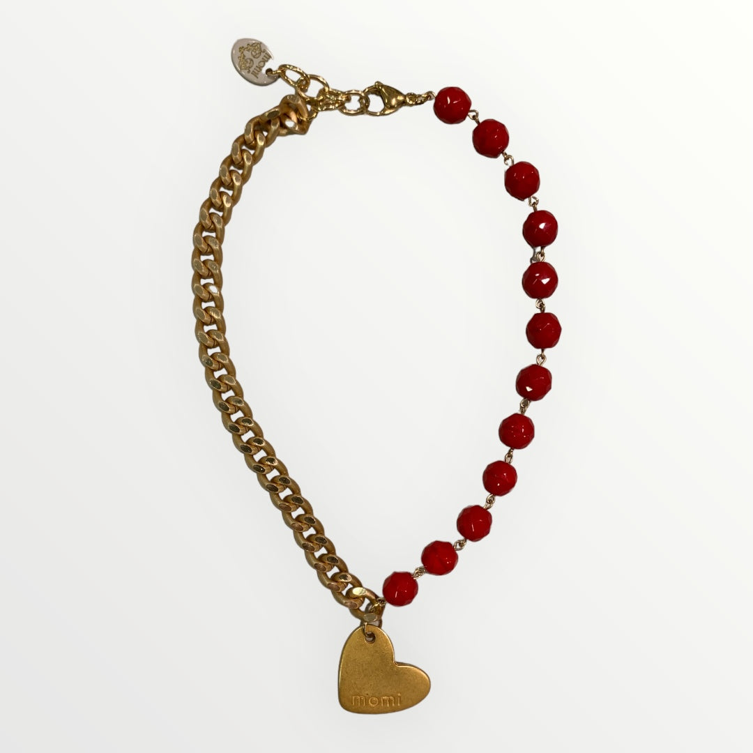 MOMI - FRANCESCA SHORT HEART NECKLACE