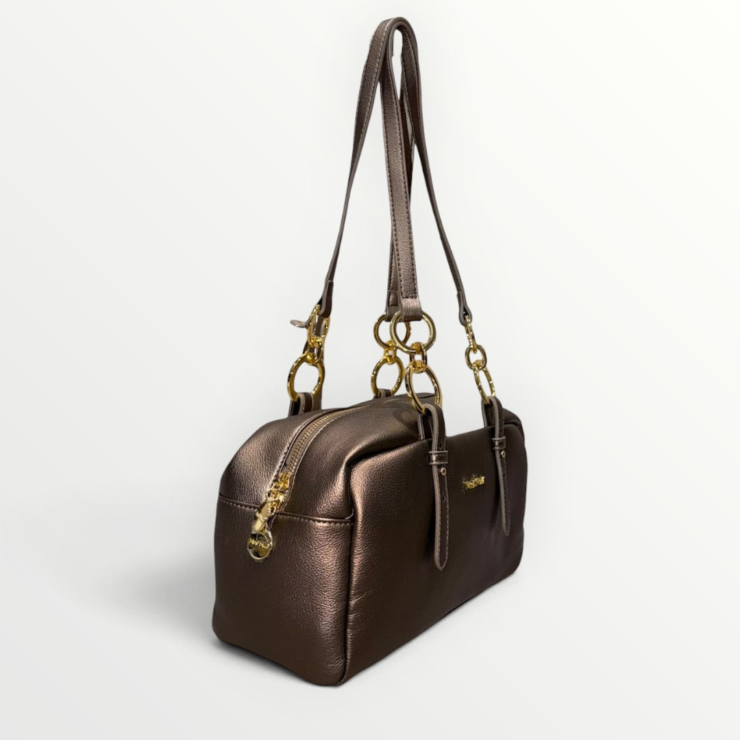 MIMI' MUA' - BORSA A SPALLA CON ANELLI