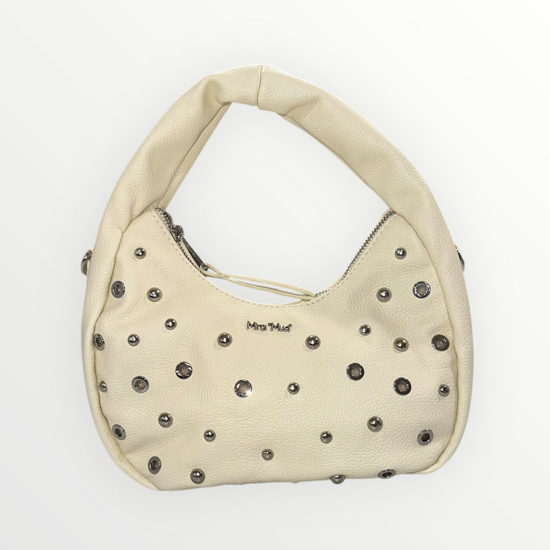 MIMI' MUA' - BORSA MORBIDA CON BORCHIE PIATTE