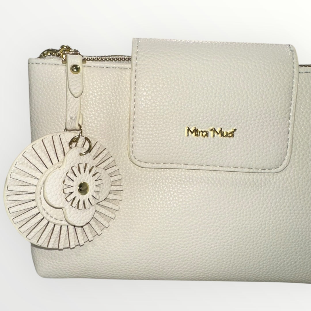 MIMI' MUA' - BORSA PIATTA CON FIORE