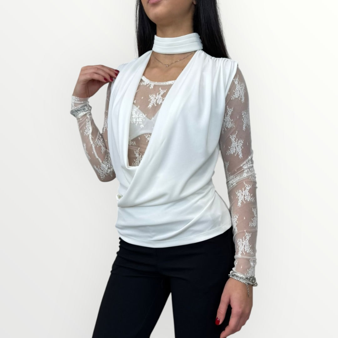IMPERIAL - TOP CON LACCETTO SUL COLLO